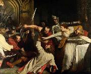 John Opie The Murder of Rizzio, by John Opie oil